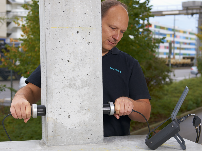 Pundit 200 | Ultrasonic pulse velocity test of concrete Pundit 200 | Ultrasonic pulse velocity test of concrete
